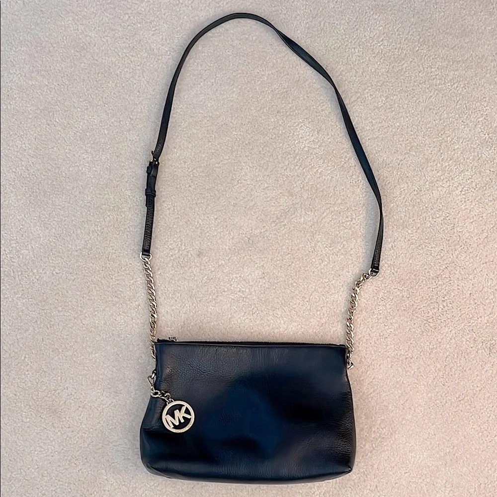 Michael Kors Black and Gold Crossbody Bag